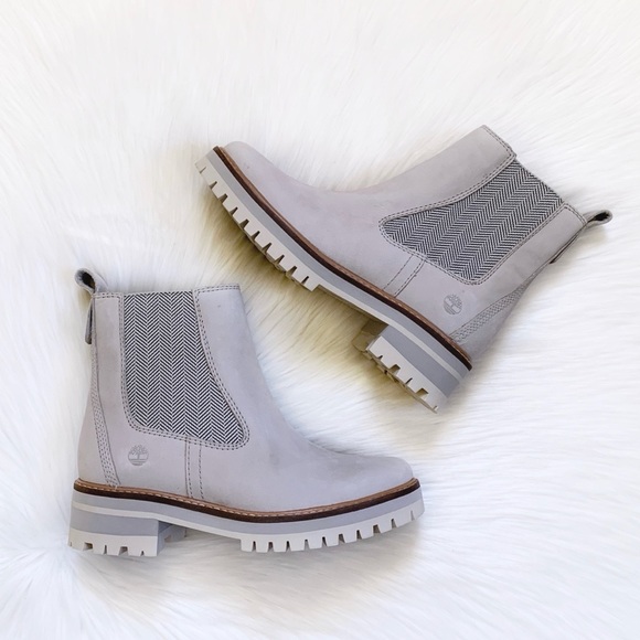 Timberland Courmayeur Valley Chelsea Taupe Boots - Picture 4 of 7